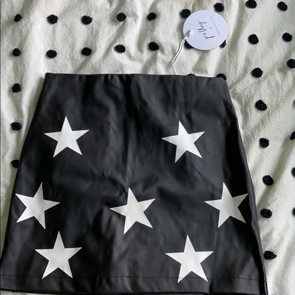 princess prolly leather star skirt